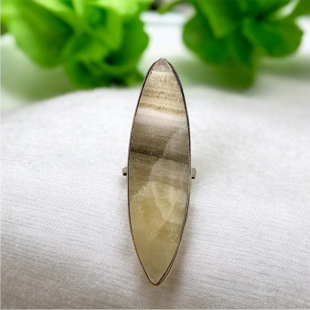 Laguna Lace Agate Gemstone Ring Size 6
